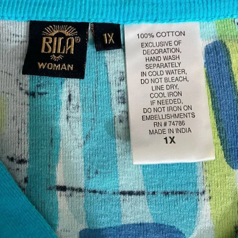 Bila Sweater Jacket - 1/4 Button Front / SZ: 1X / EUC
